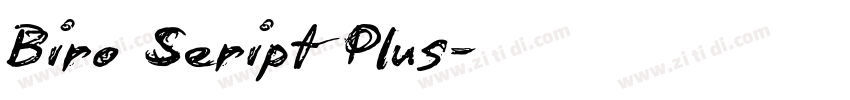 Biro Seript Plus字体转换 Biro Seript Plus字体转换
